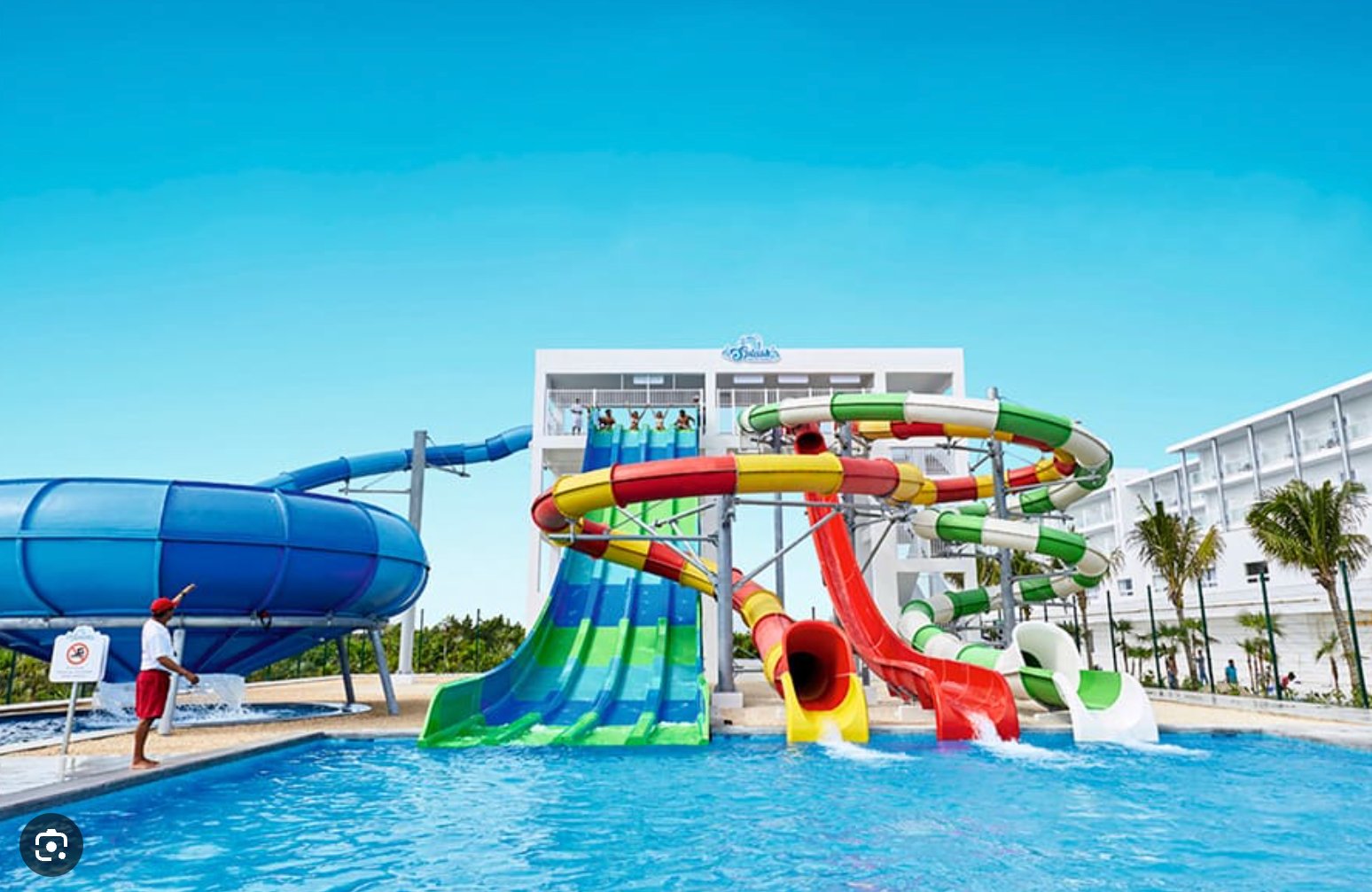 Splash Water World water park at Riu Palace Costa Mujeres